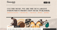 Desktop Screenshot of cavendishmusic.com